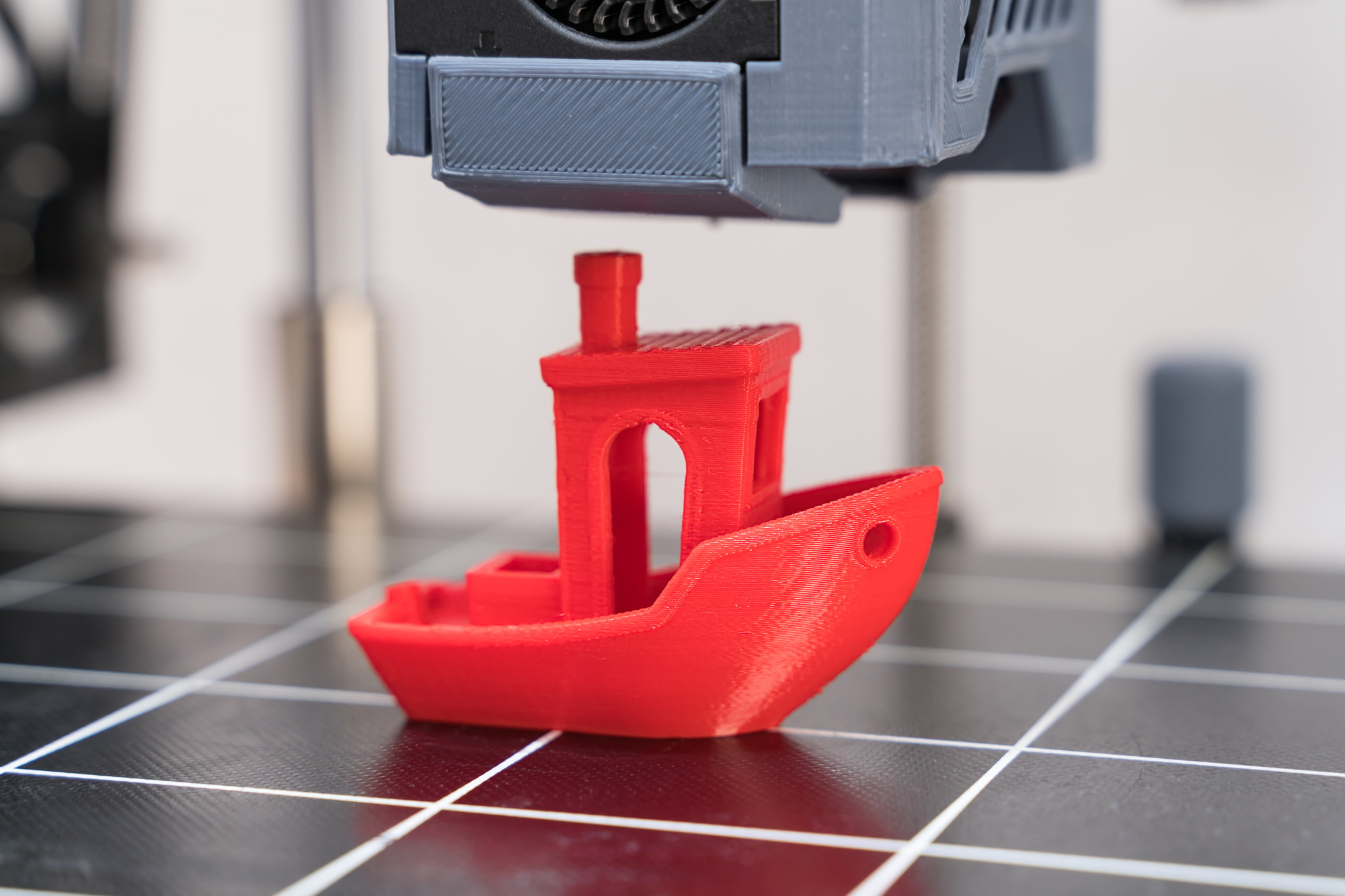 Printing original products on a 3D printer closeup