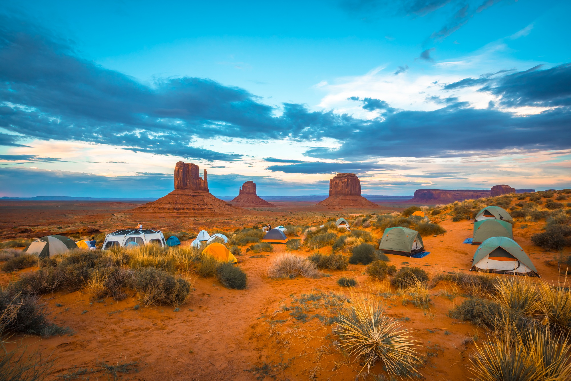 The beautiful campsite The View Campground in Monument Valley itself