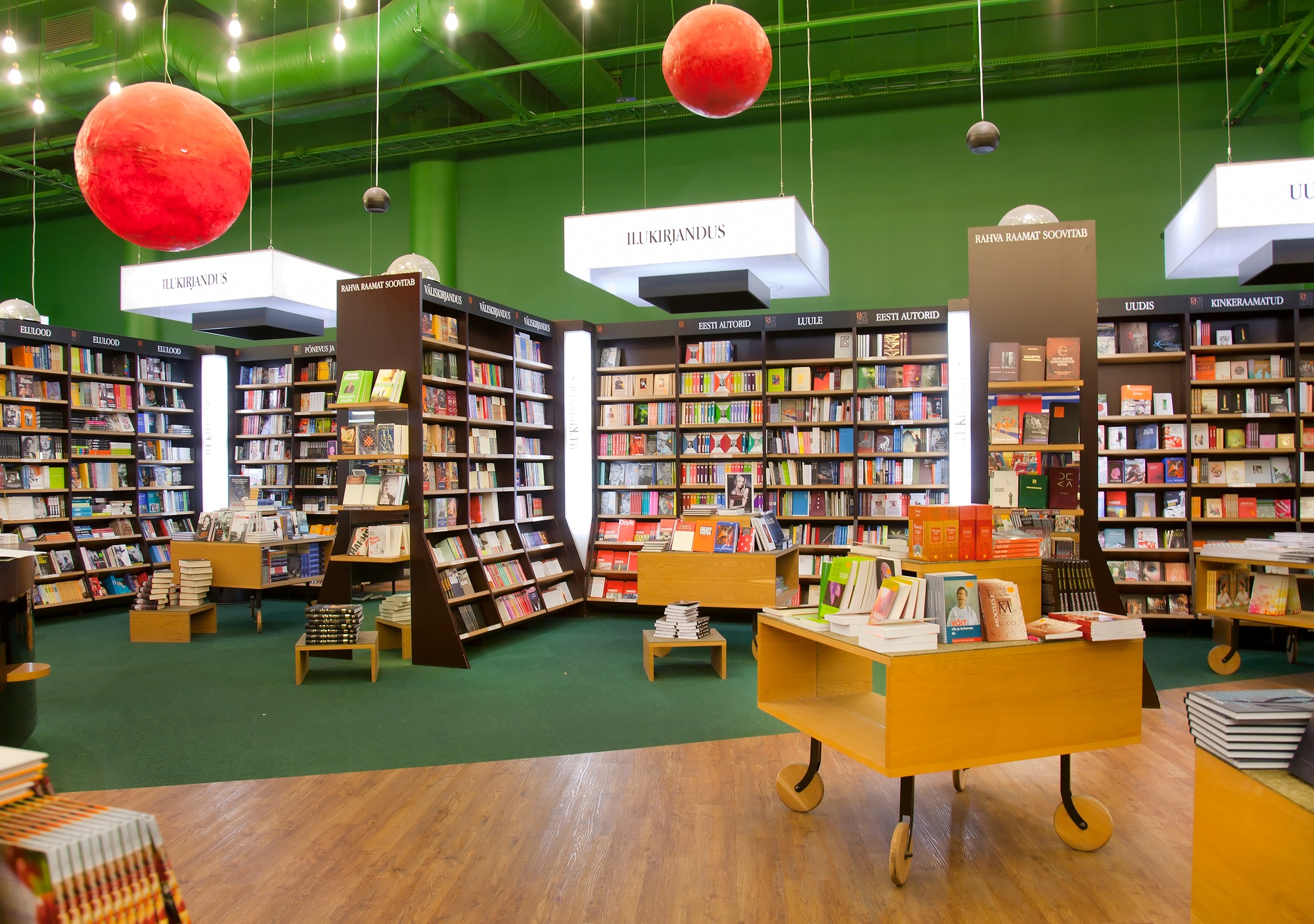 Spacious Bookstore Interior