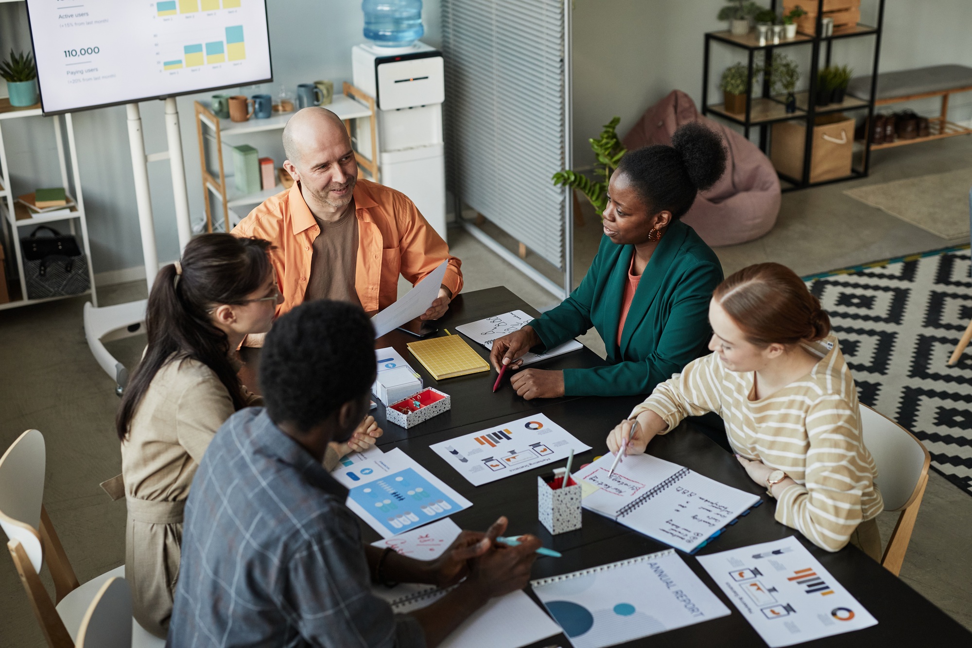 Diverse Business Team Meeting At Table