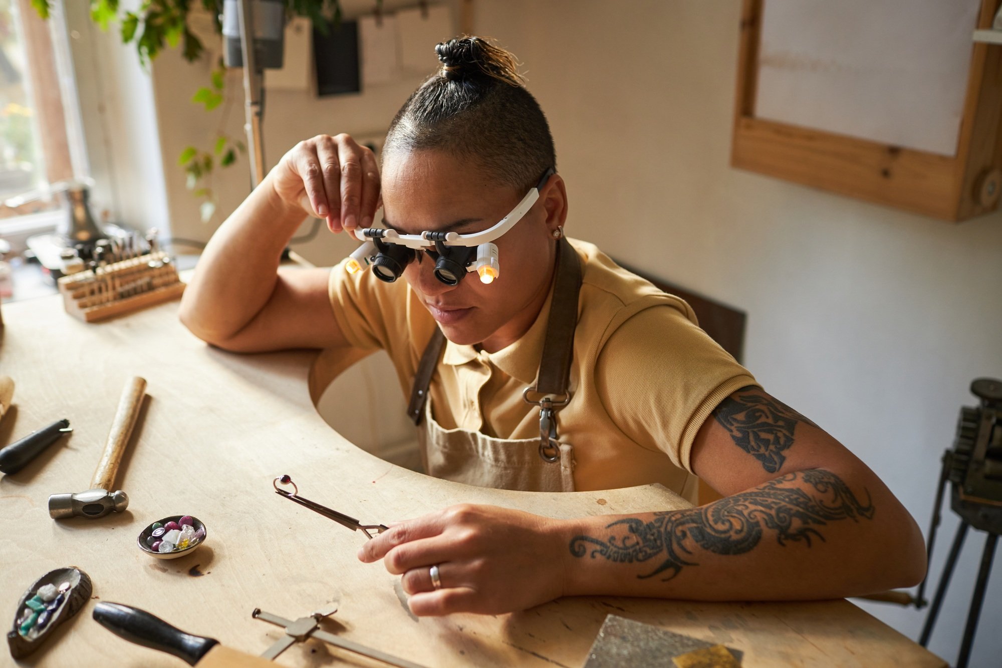 Artisanal jewelry workshop
