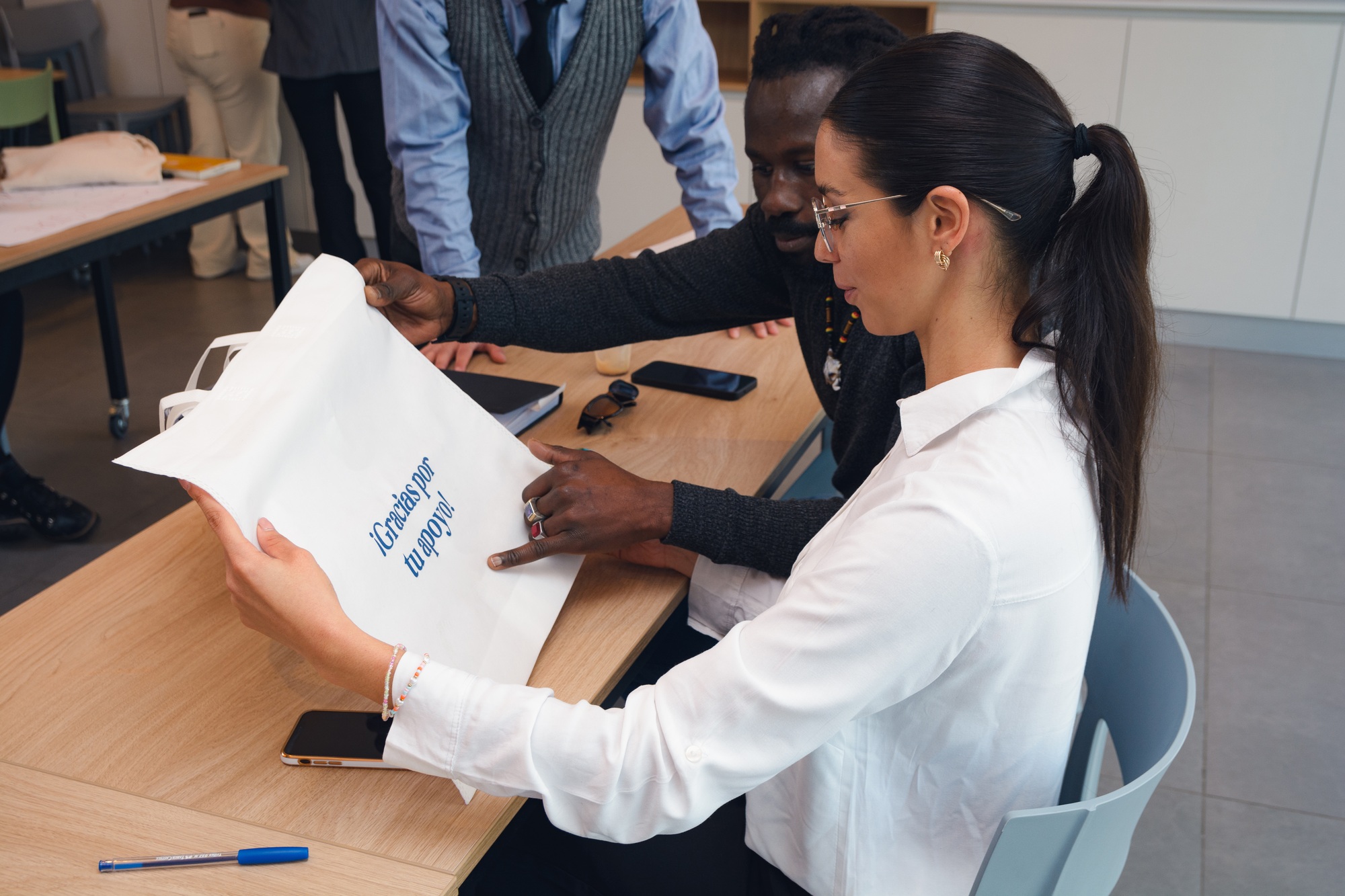 Business people in office discussing about sales strategy