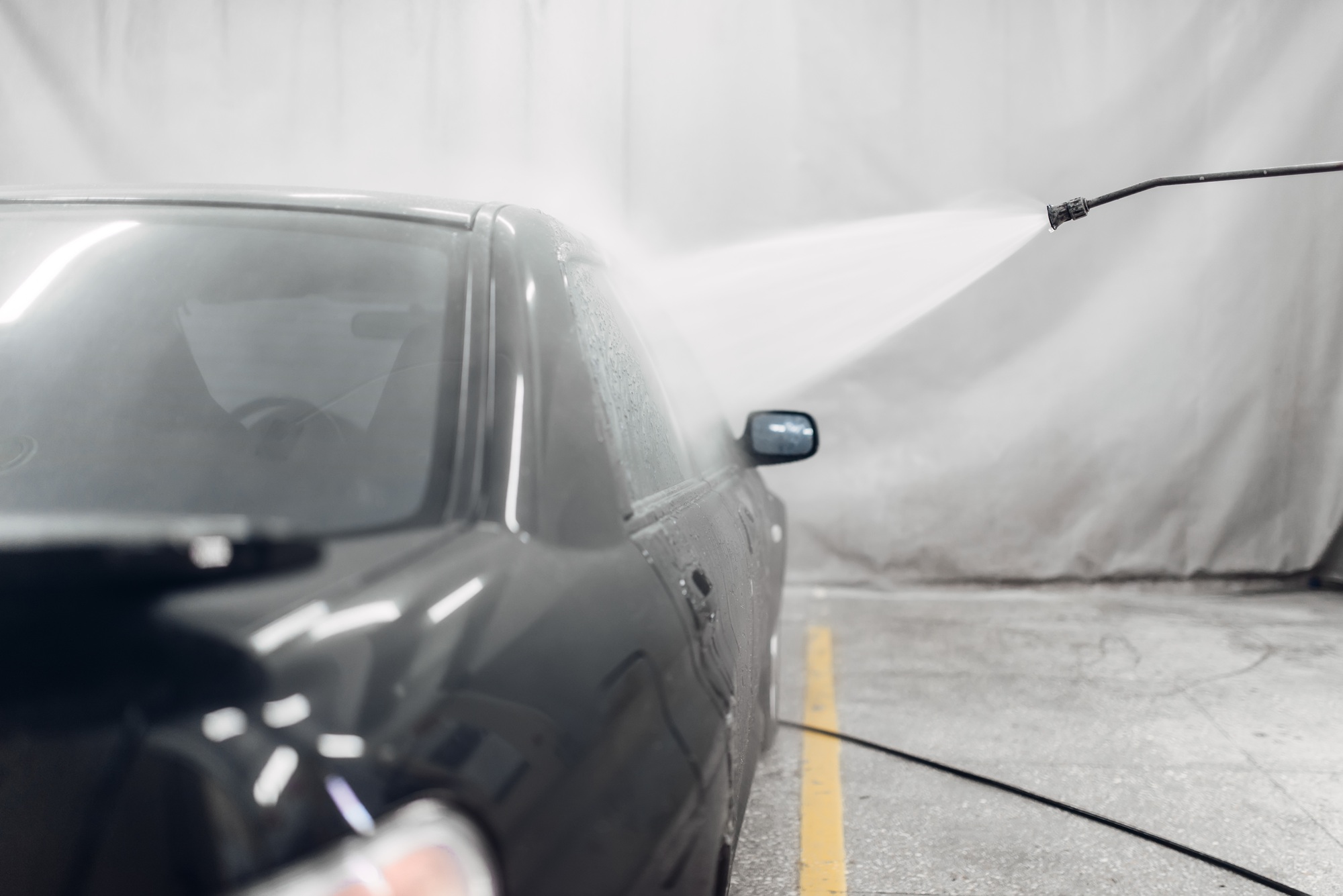 Carwash service, high pressure washing