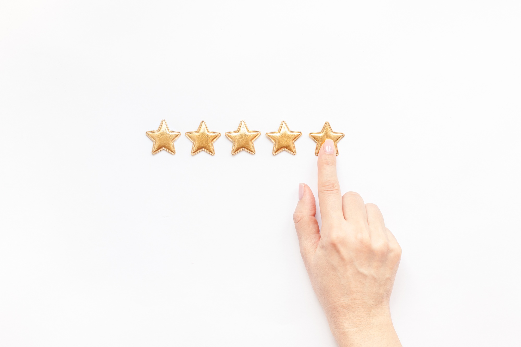 Five stars Customer Experience Feedback Concept