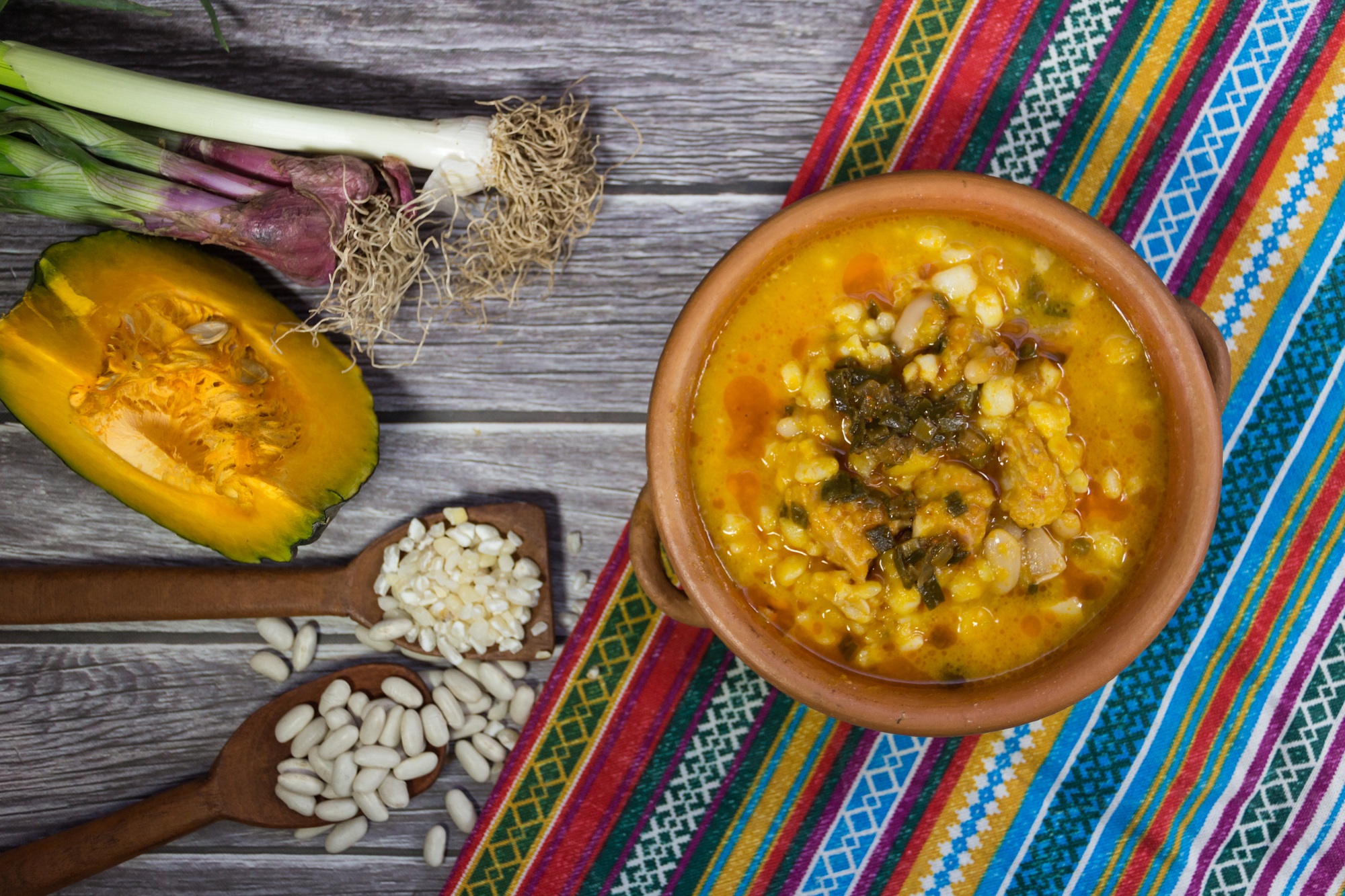 Northern locro dish, typical to celebrate national days in Argentina