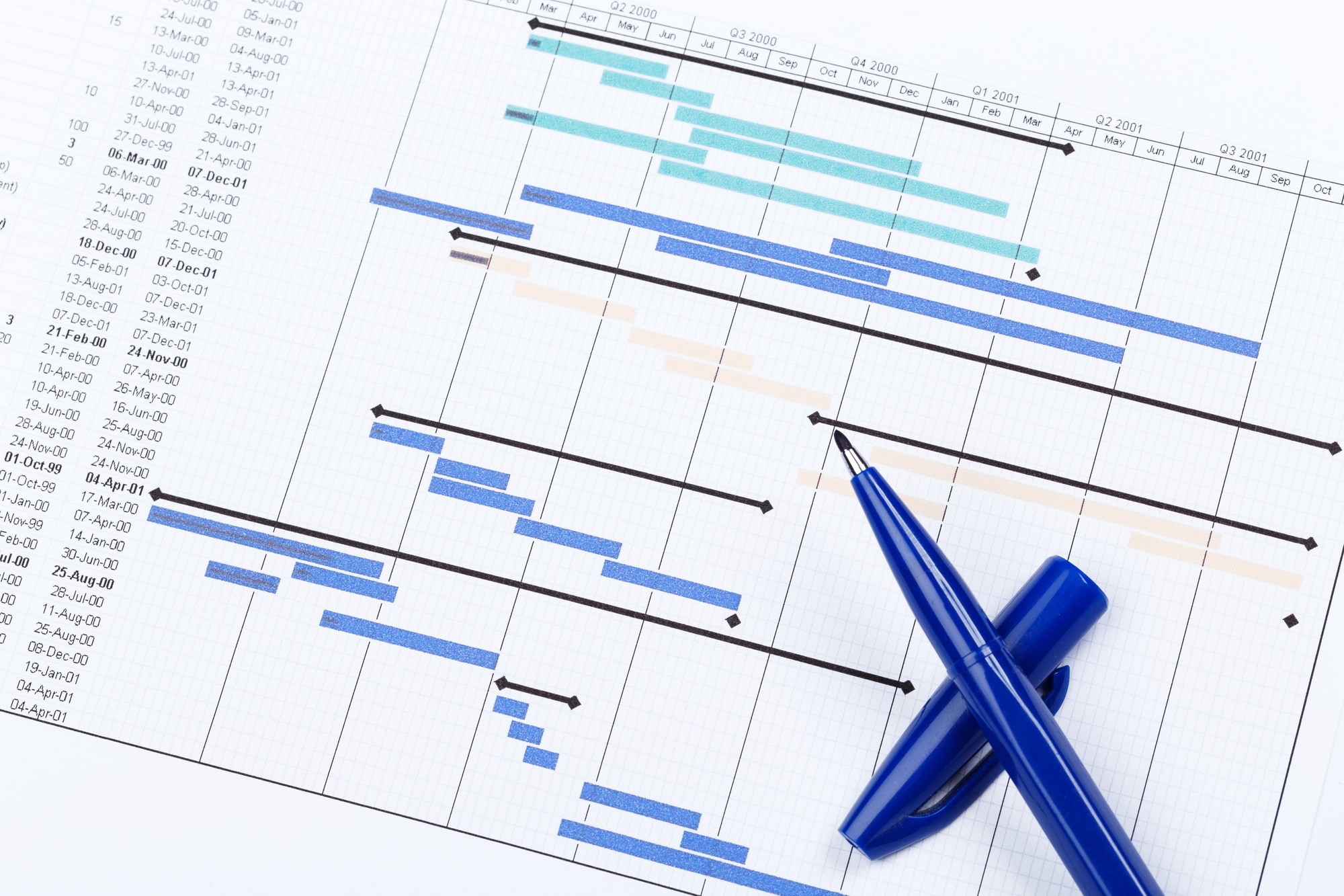 Planning Chart for Financial Project