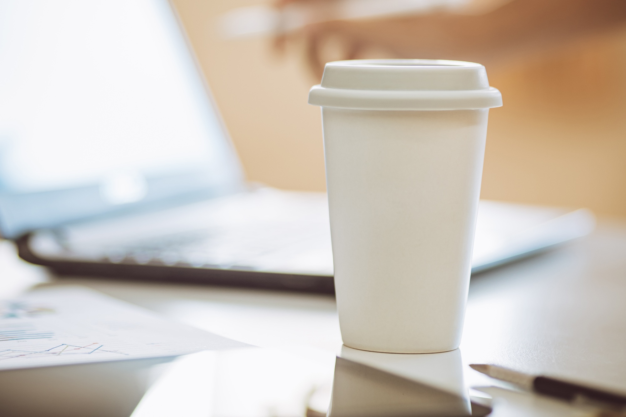 A cup of coffee mug for mock up