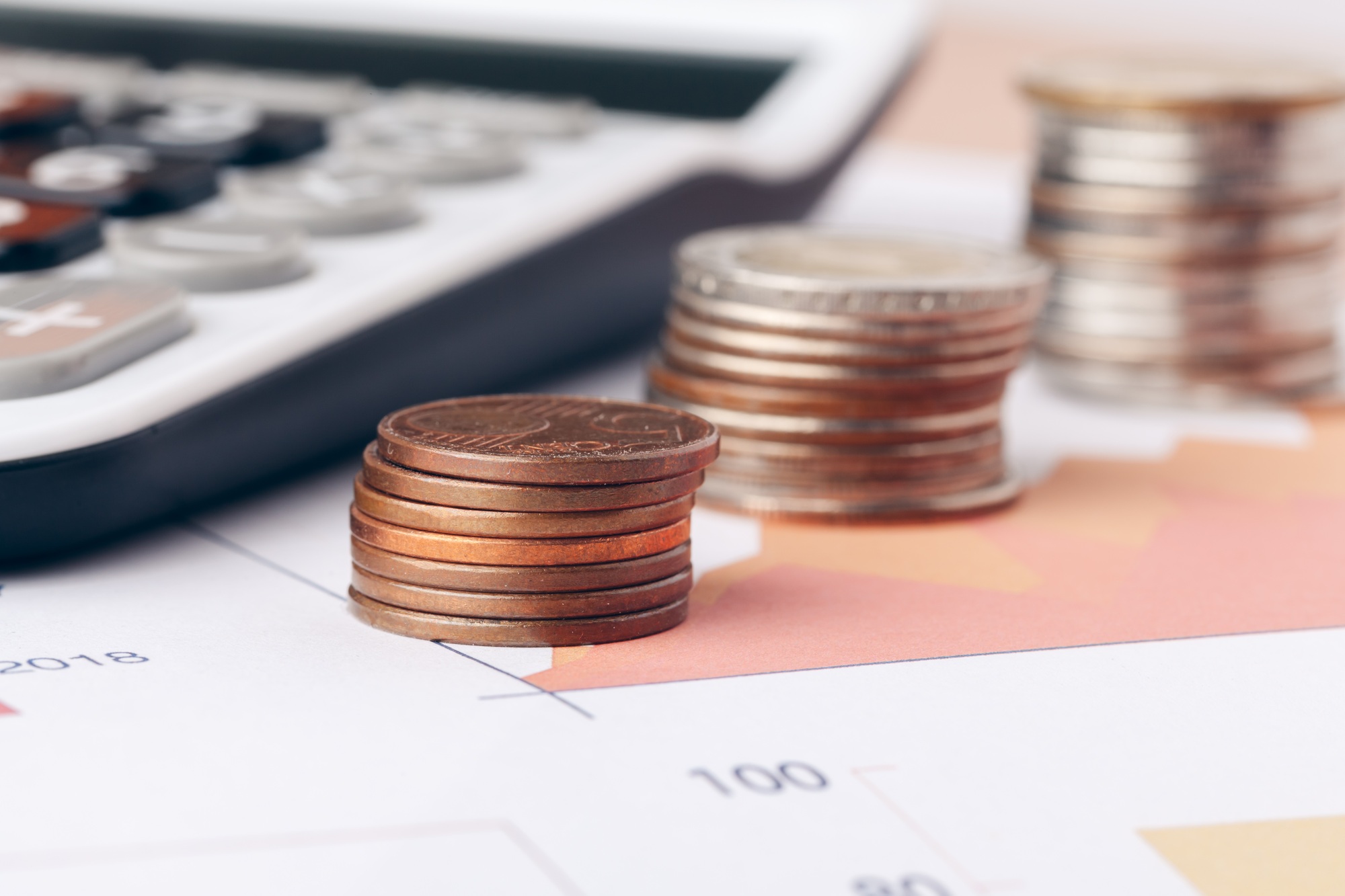 Accounting in office. Business finance and accounting concept
