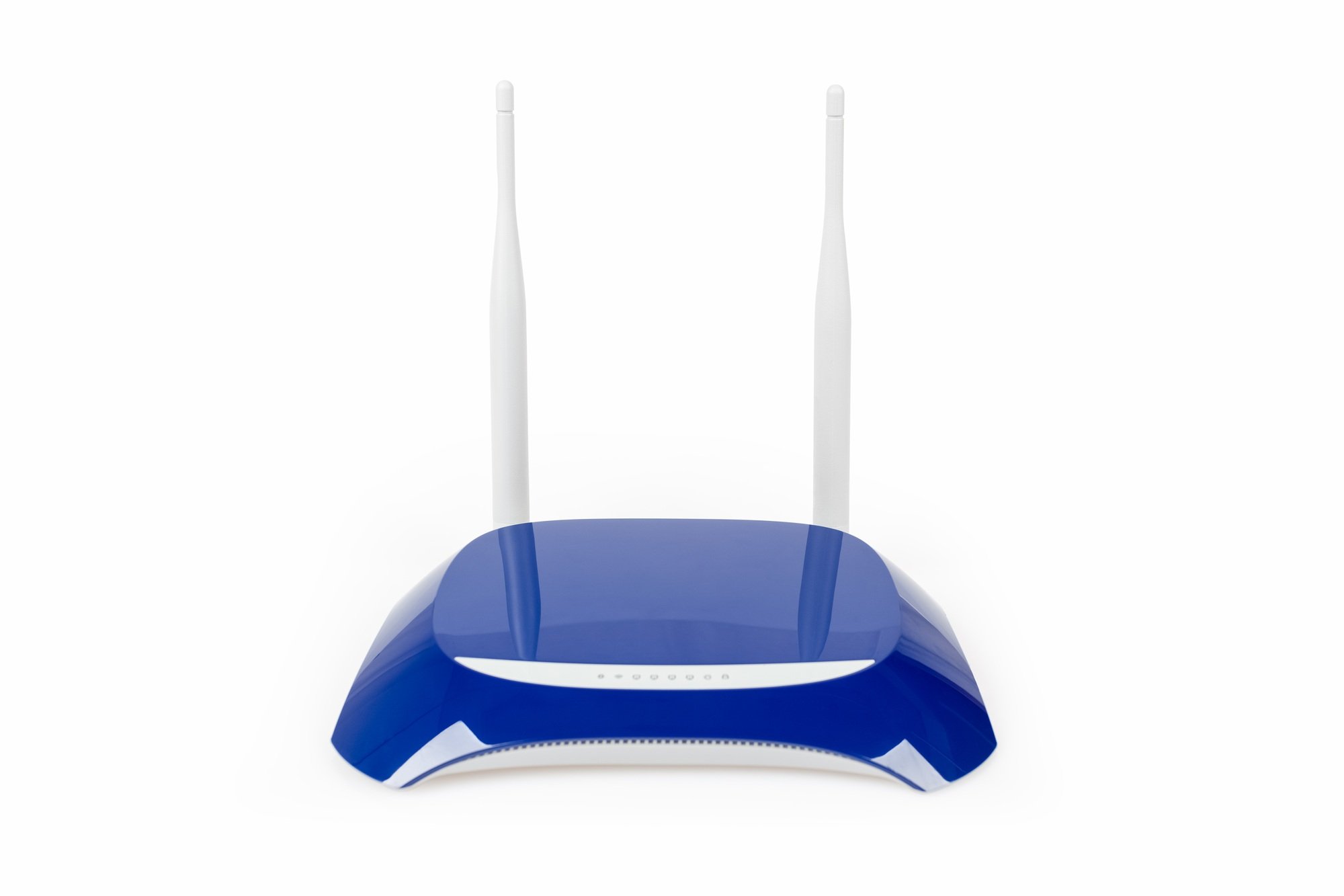 blue router isolated