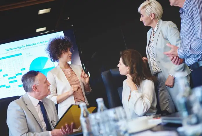 Business team preparing for big changes