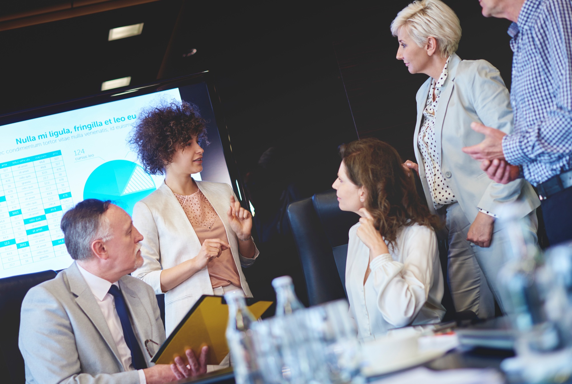 Business team preparing for big changes