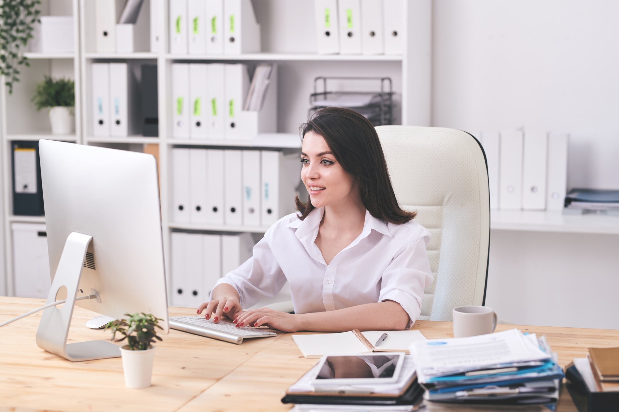 Composing email for business partner