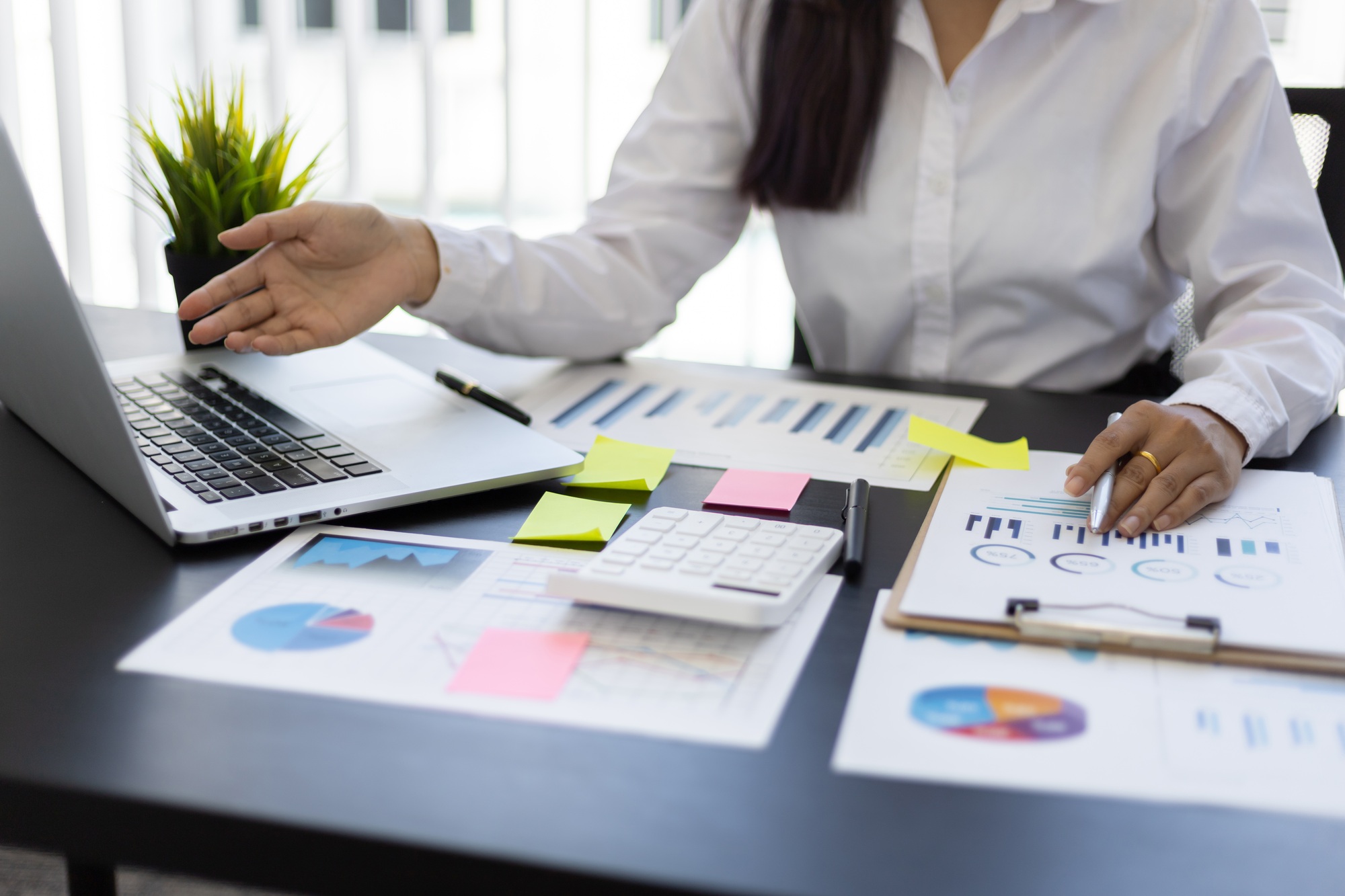 Finance and bookkeeping concepts using computer software.