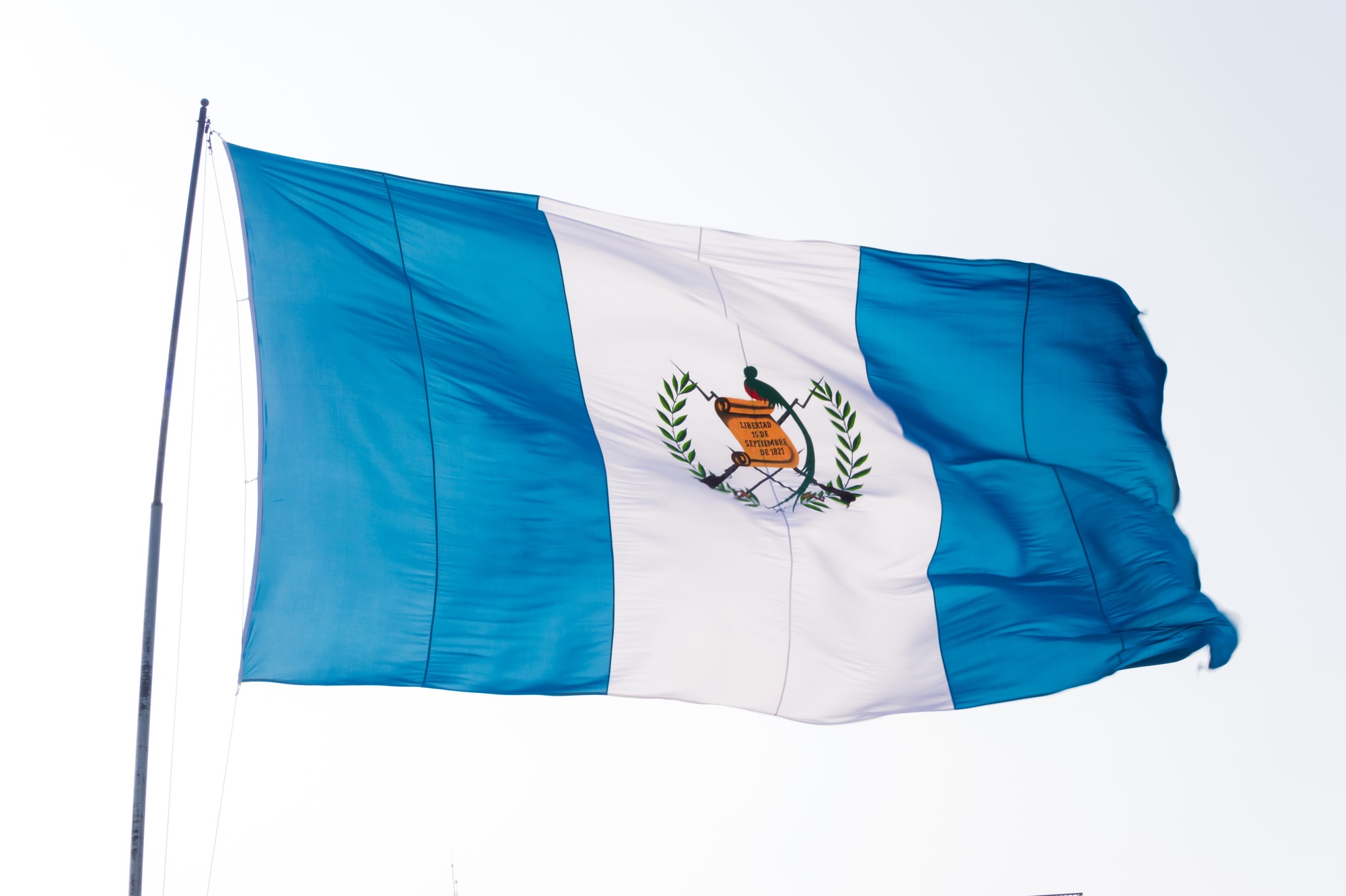 Flag of Guatemala, declared a national symbol on August 17, 1871.