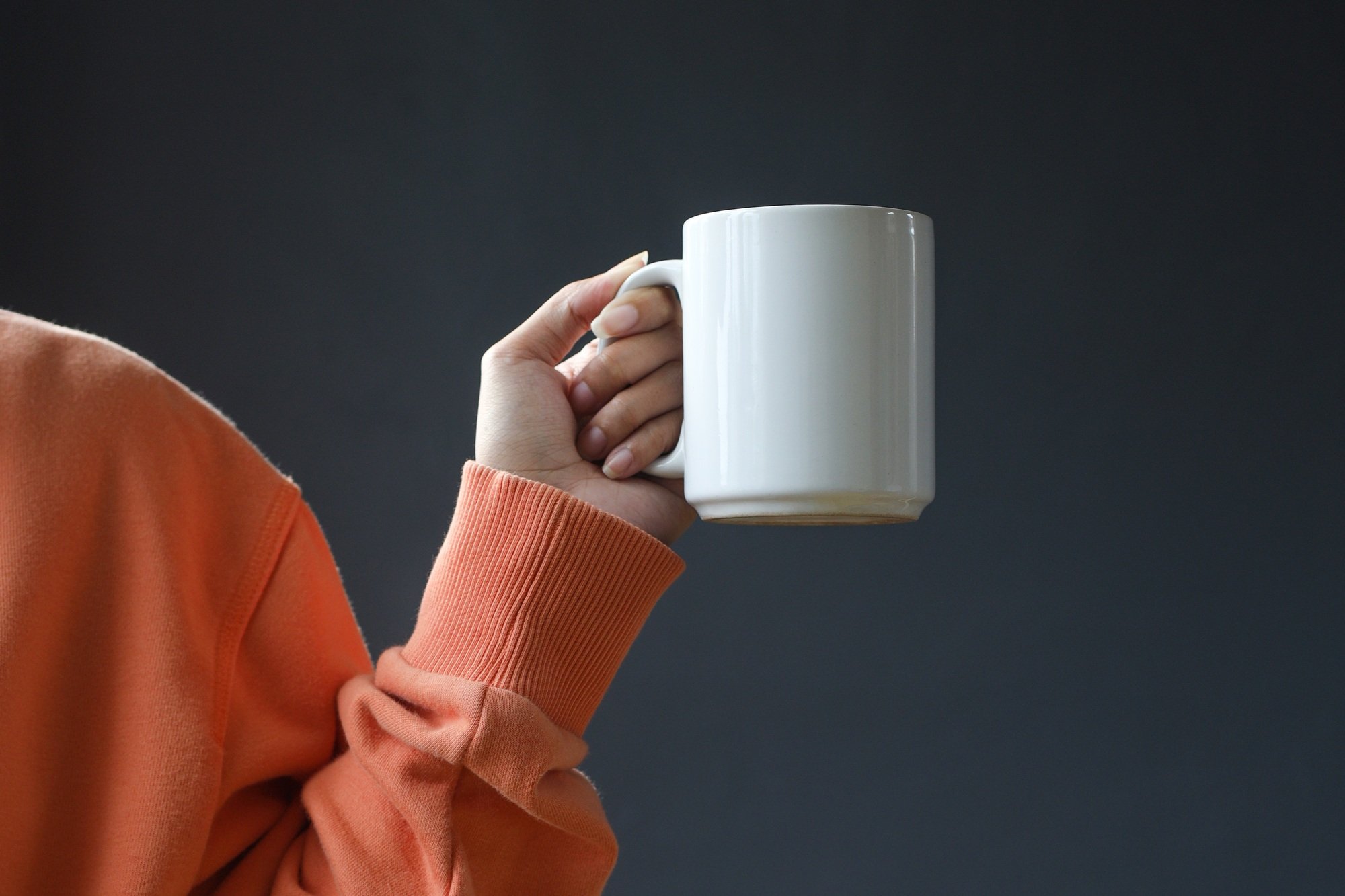 Place it - White mug with blank copy space for your advertising