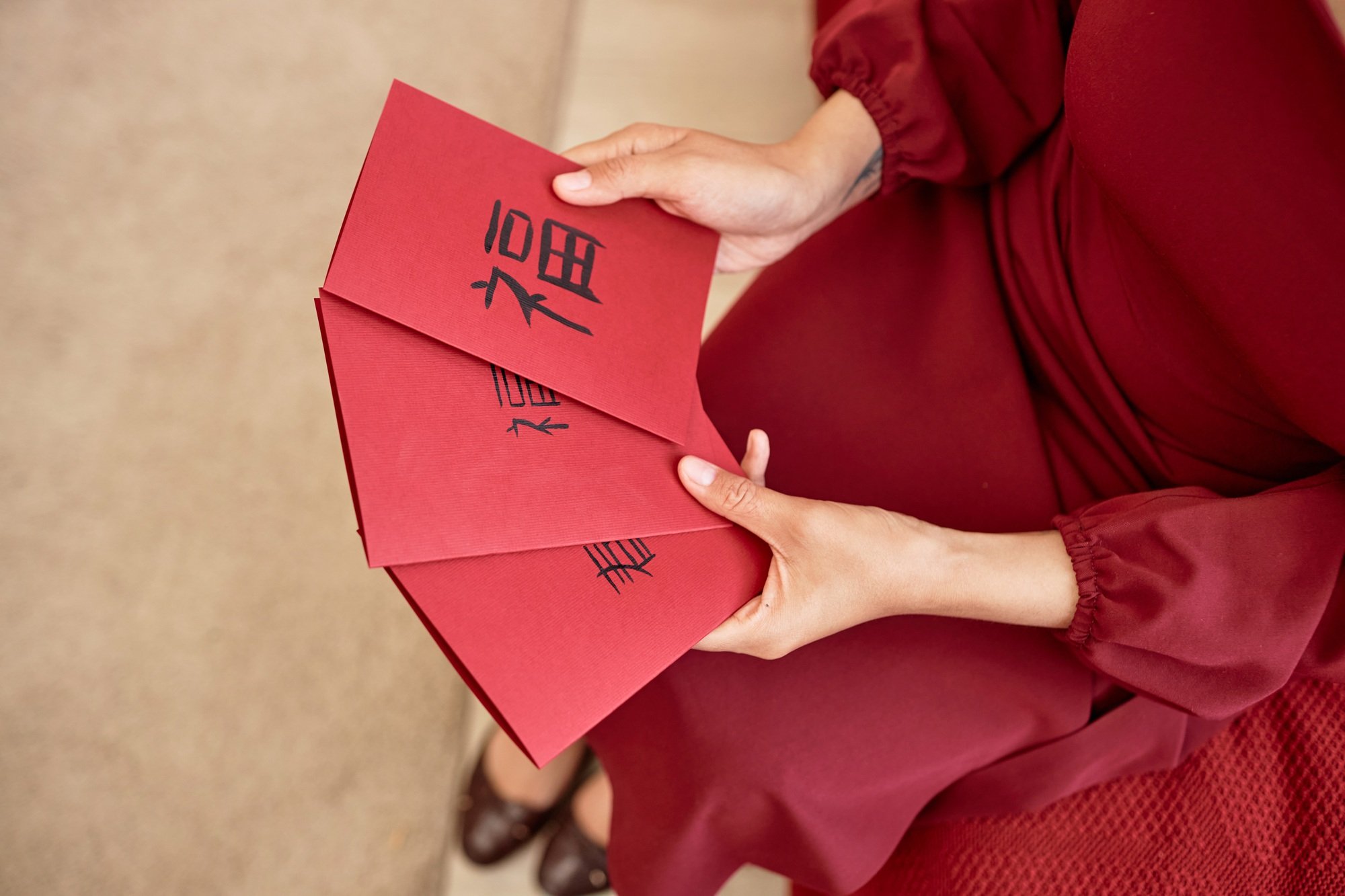 Woman Holding Handmade Greeting Cards