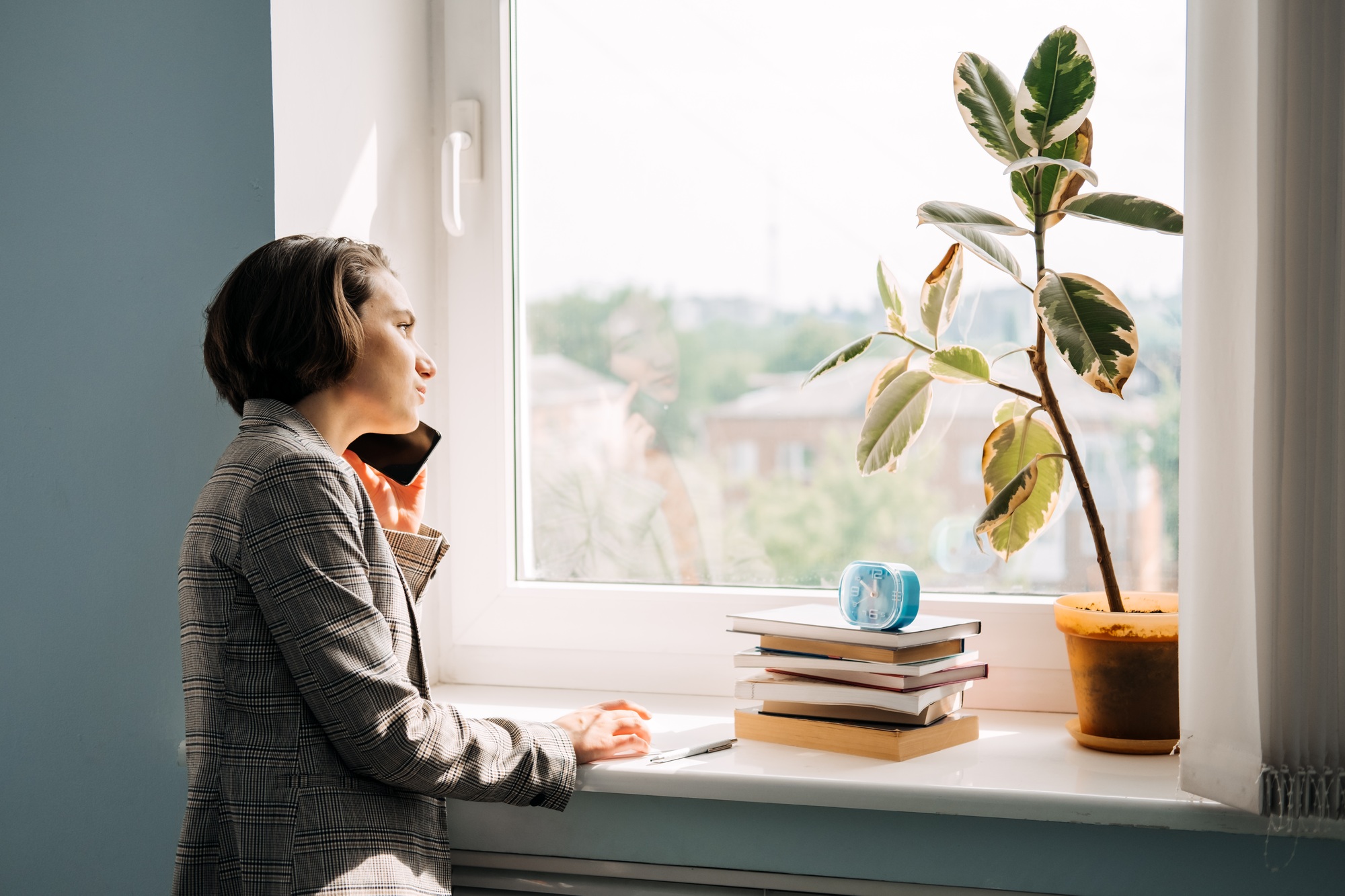 Young professionals, gen z working, first job. Confident young businesswoman working