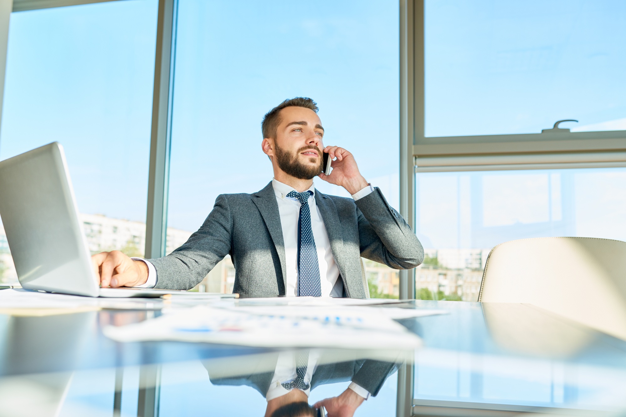 Businessman Making Money