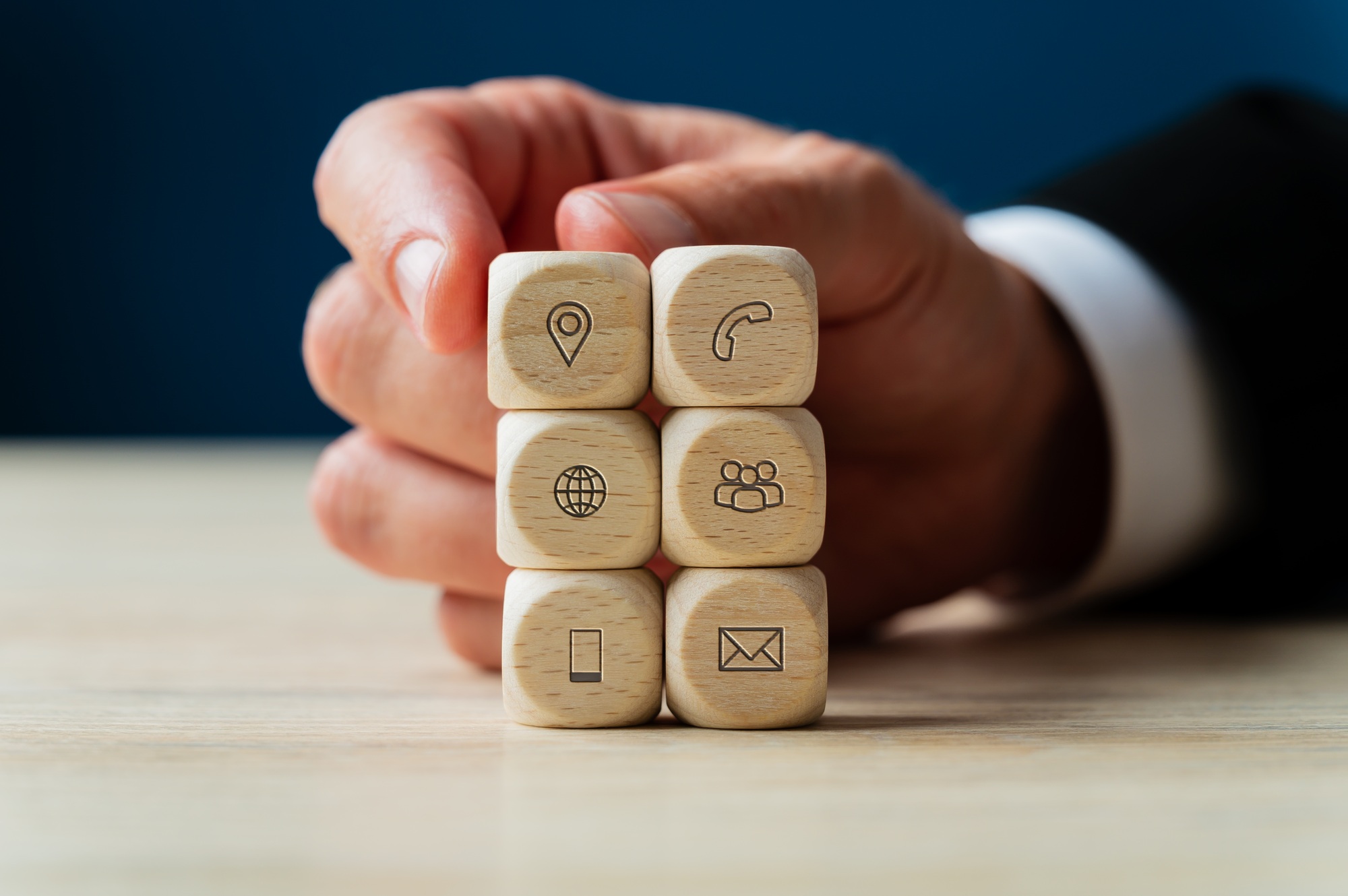 Conceptual image of business support and service