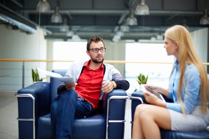Discussing ideas