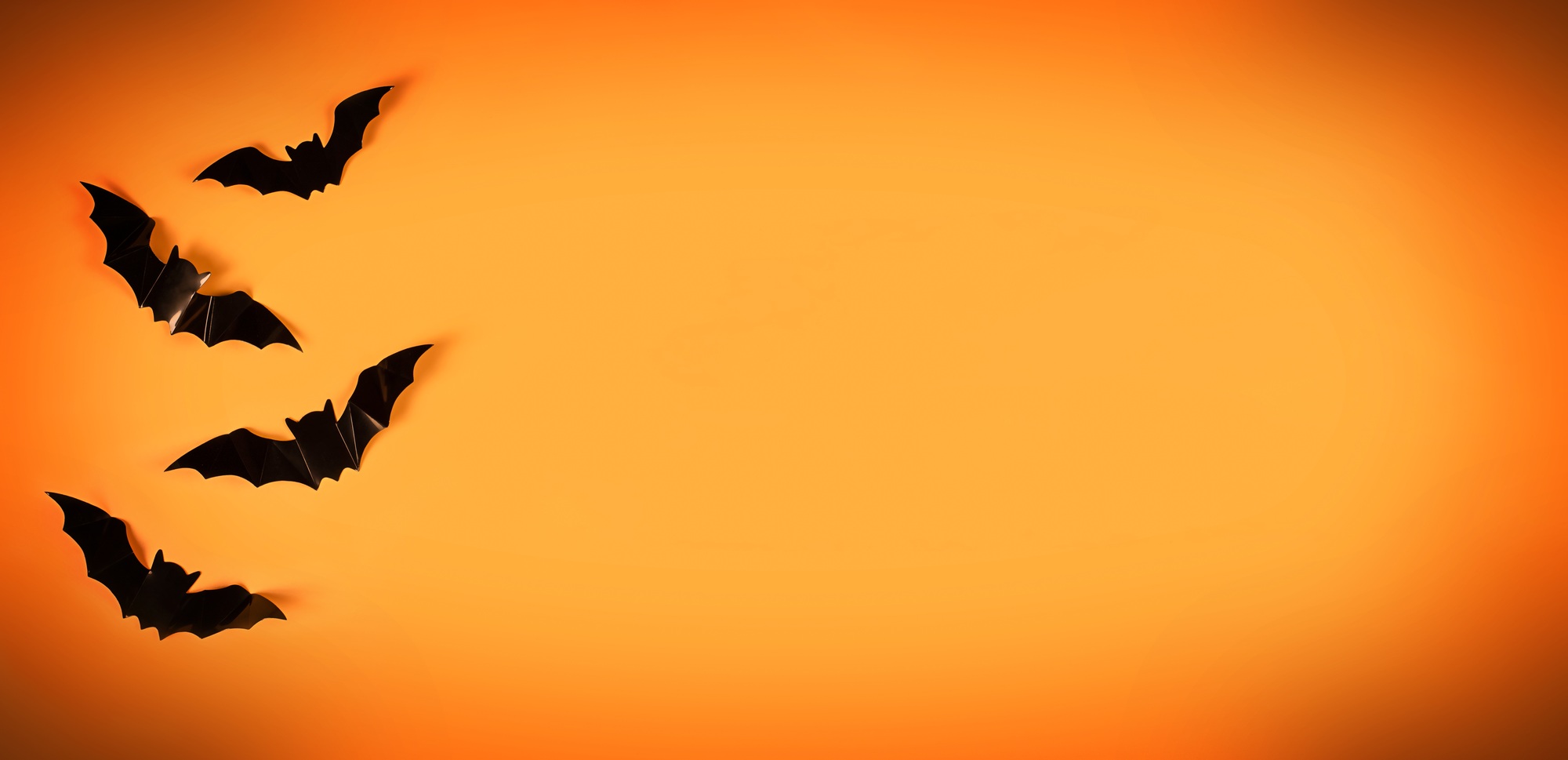 halloween on orange background. Special offer symbol. Celebration concept. Discount offer price sign
