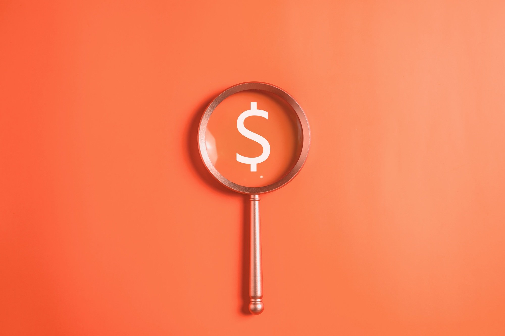 magnifying glass with online banking and payment, Digital marketing. Finance and banking networking