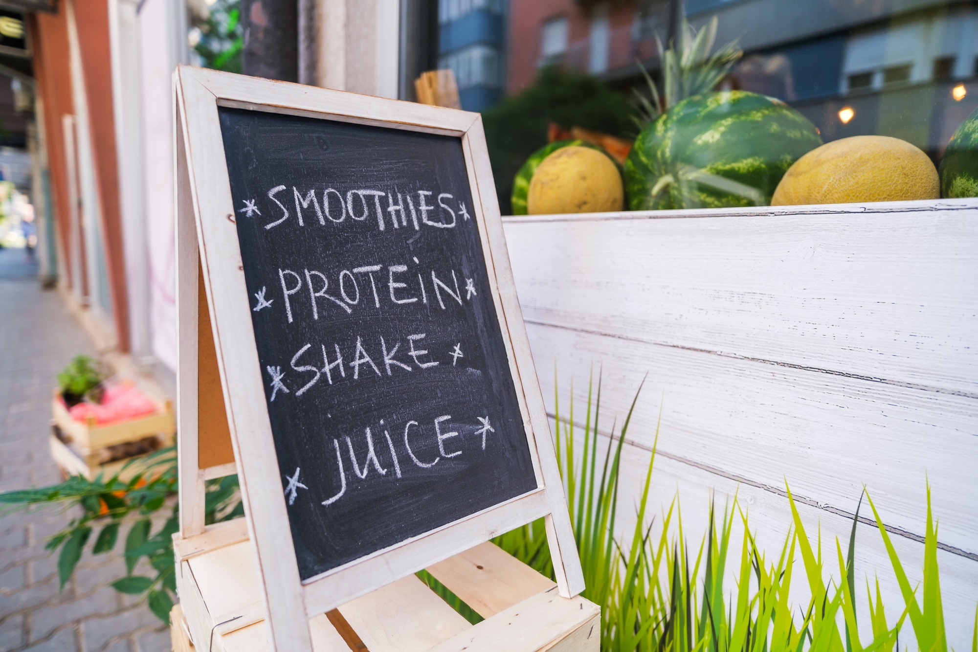 Vegan shop advert
