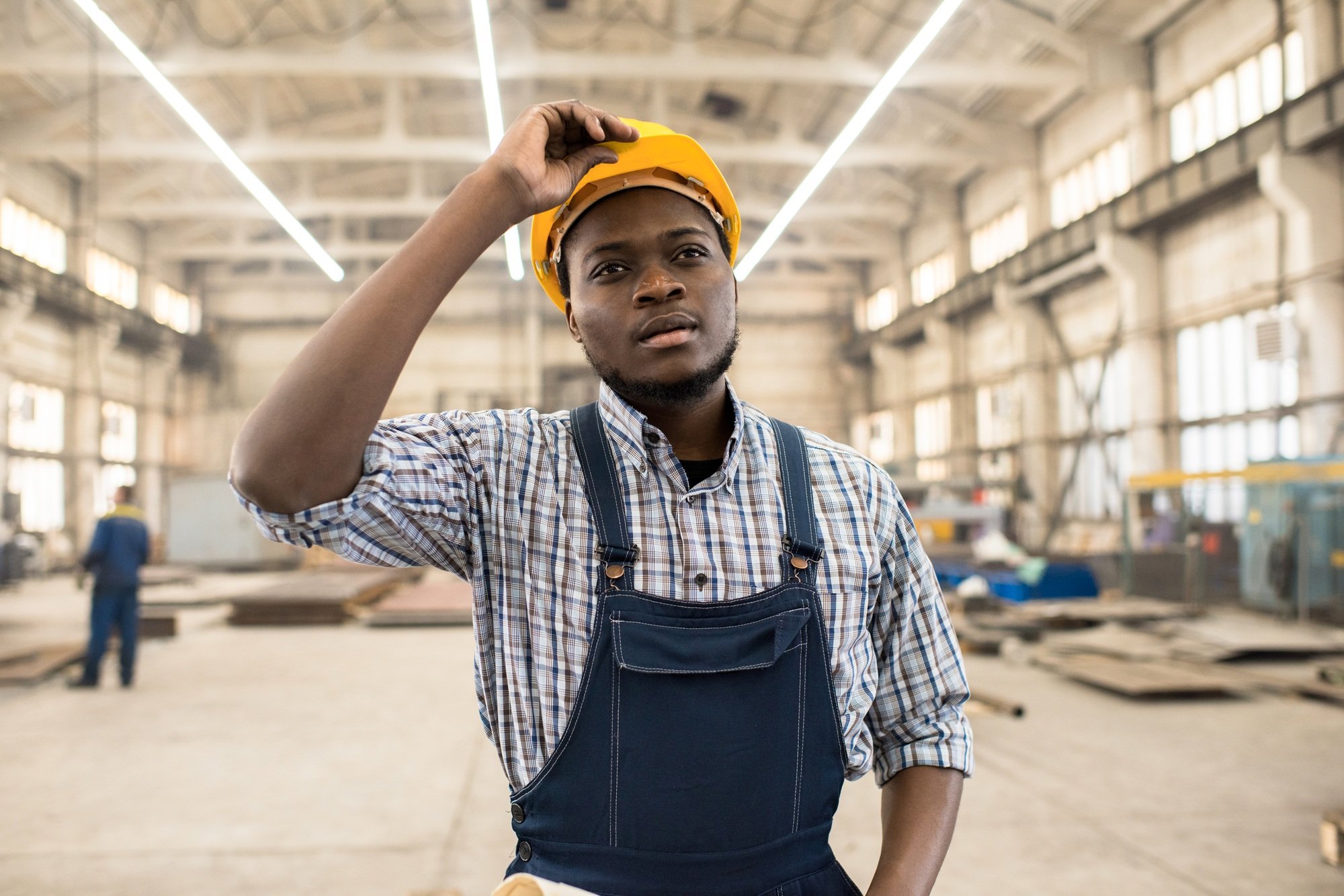 African American Technician at Work