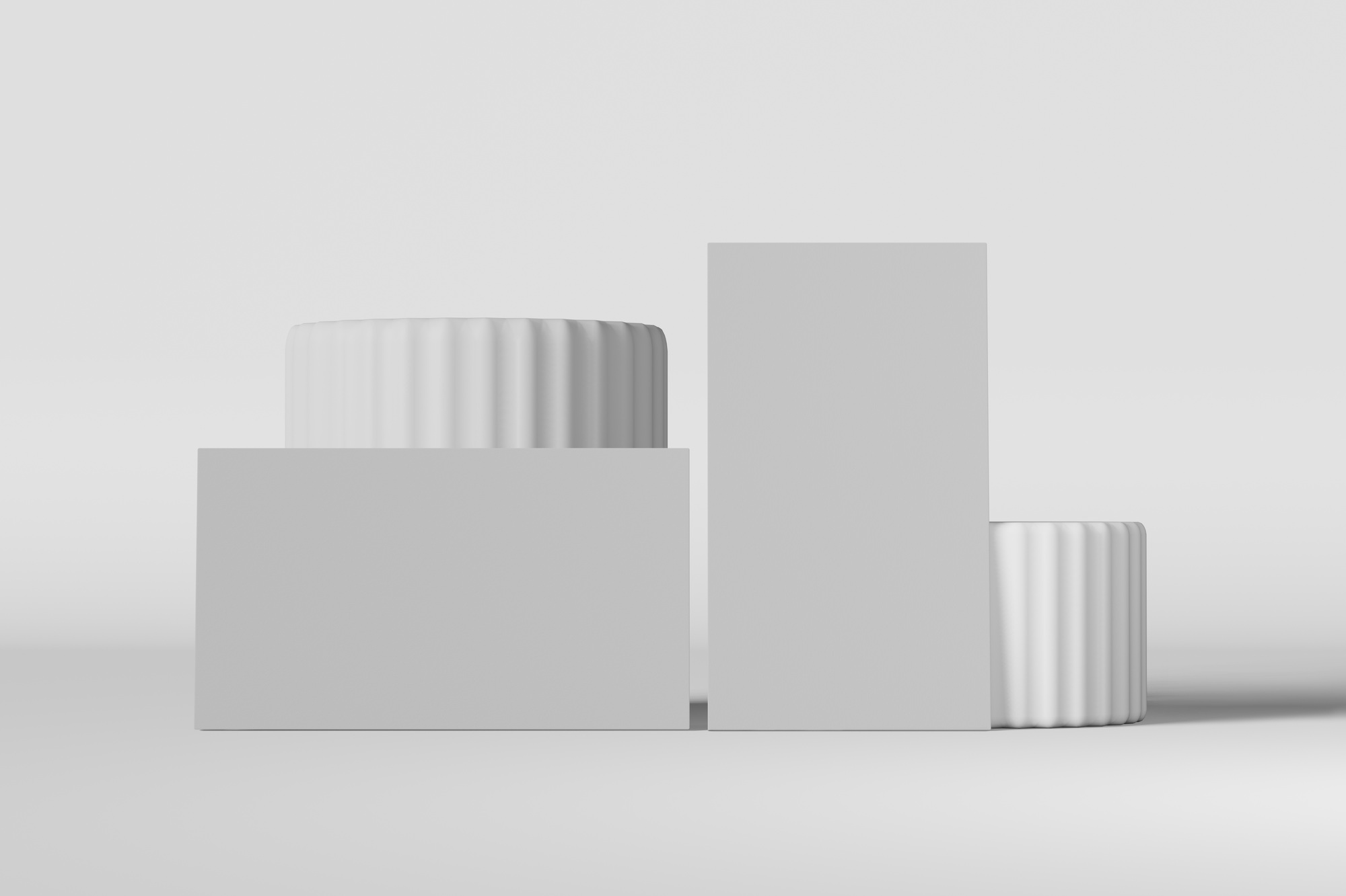 Blank business card mockup for branding identity design. Graphic designers portfolio presentation.
