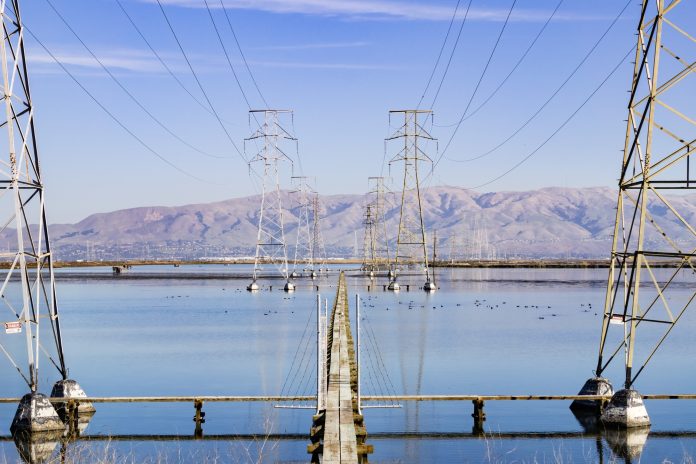 High voltage electricity towers