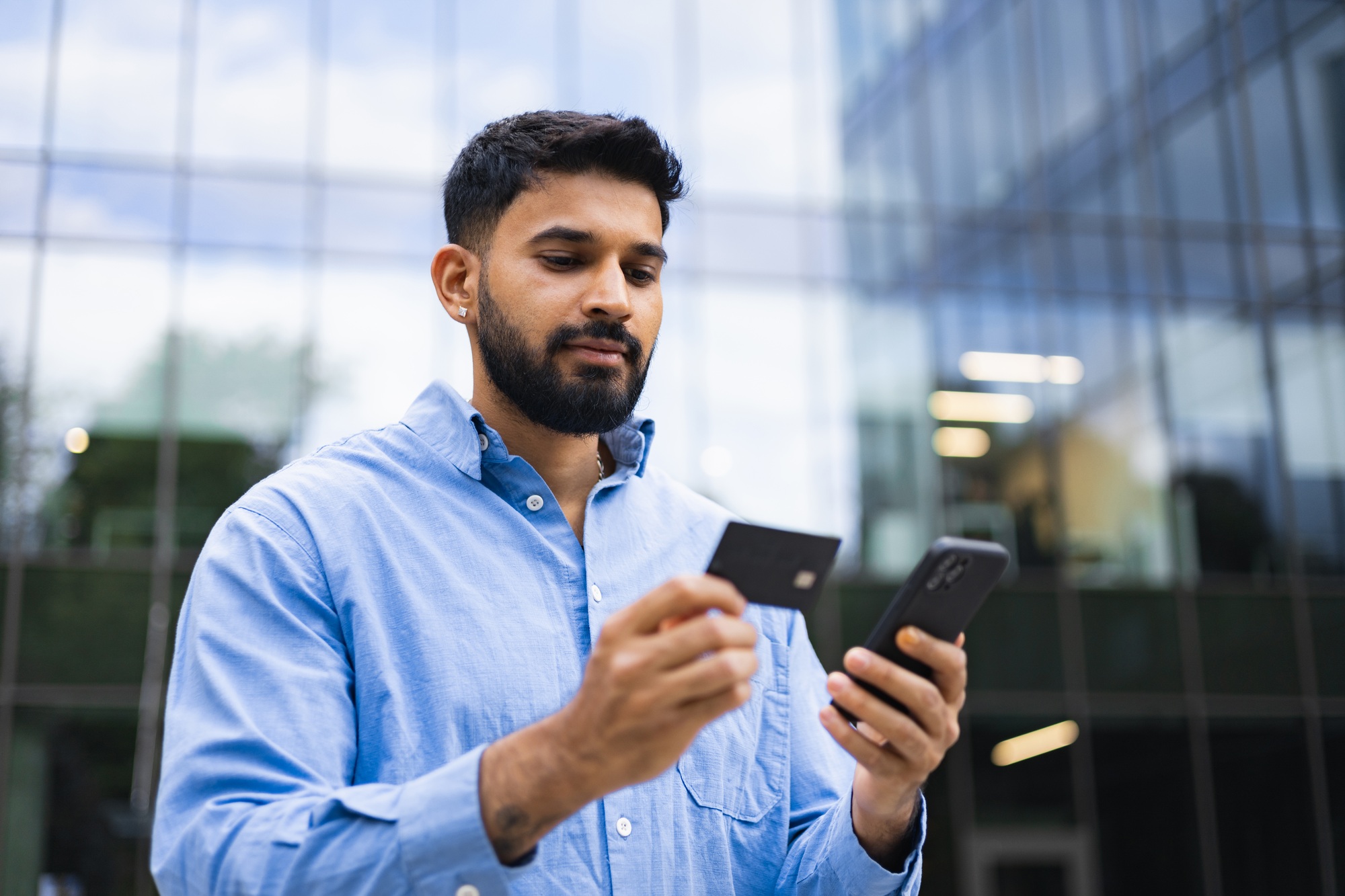 Man Making Online Payment