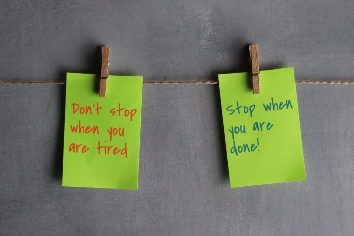Motivational quote concept