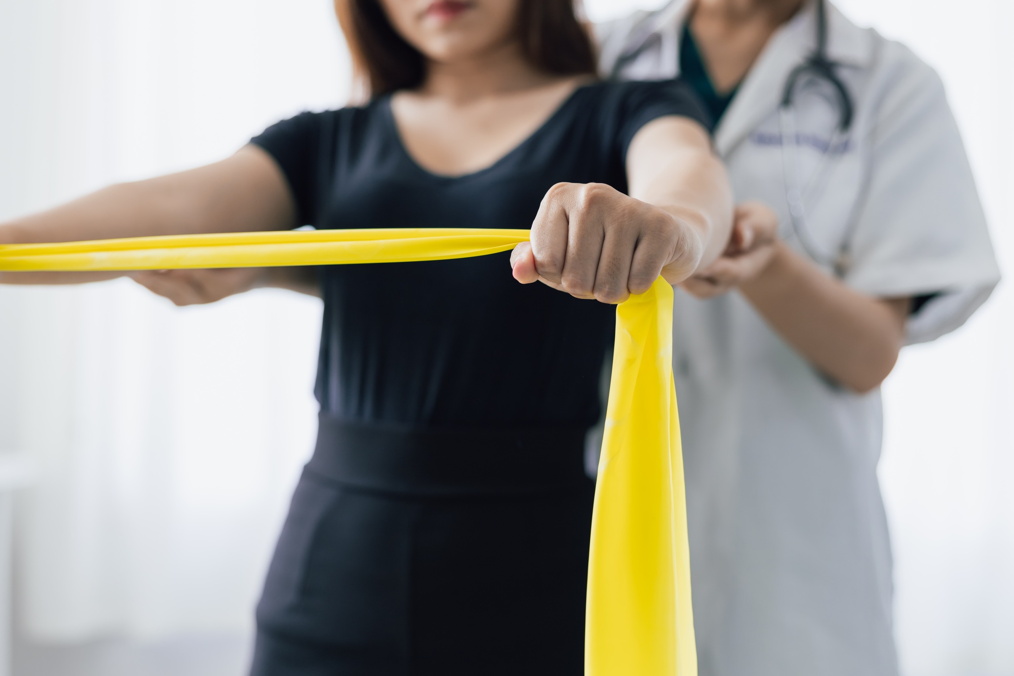 Physical therapy and rehabilitation.