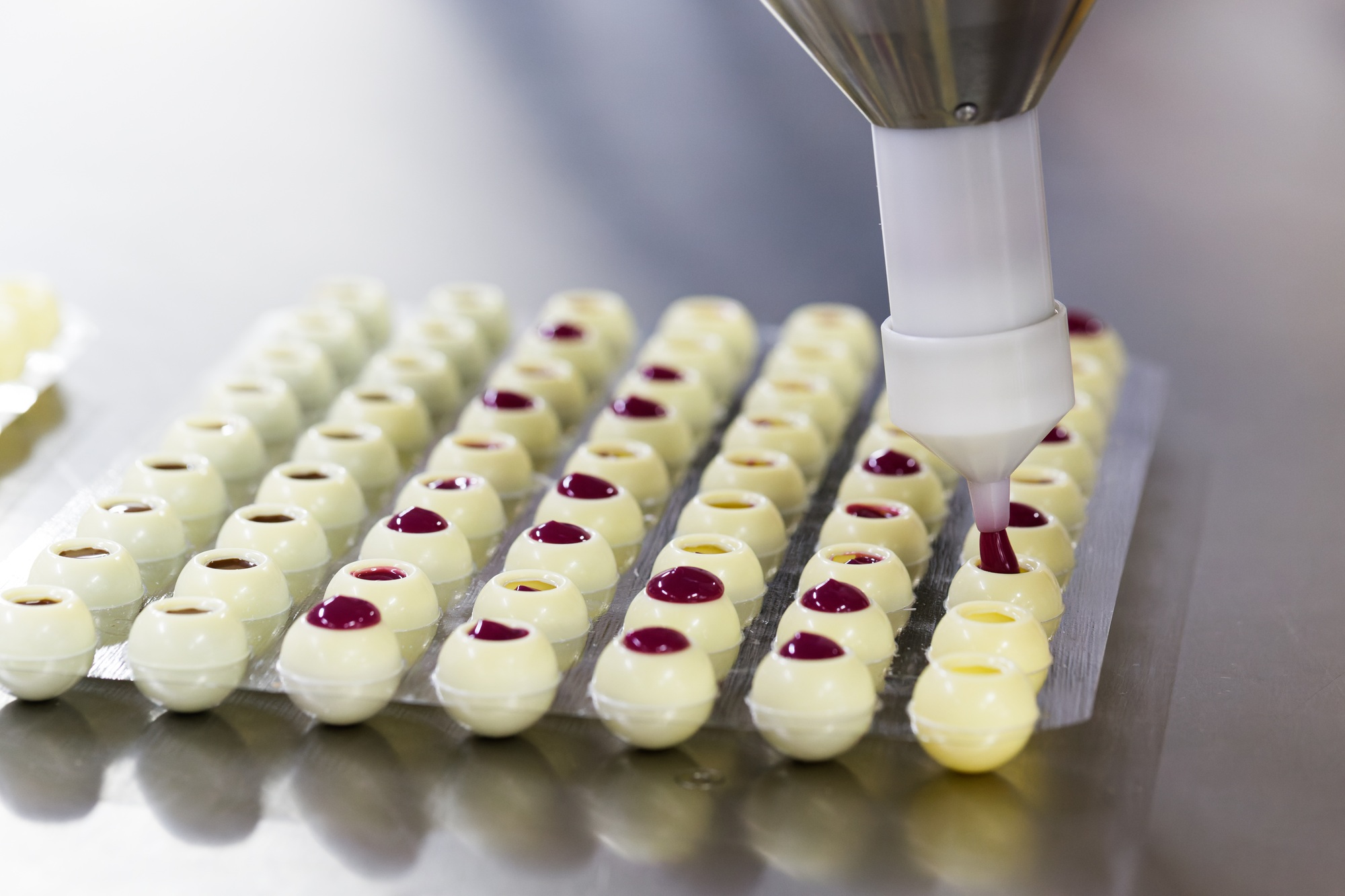 Production of handmade chocolates