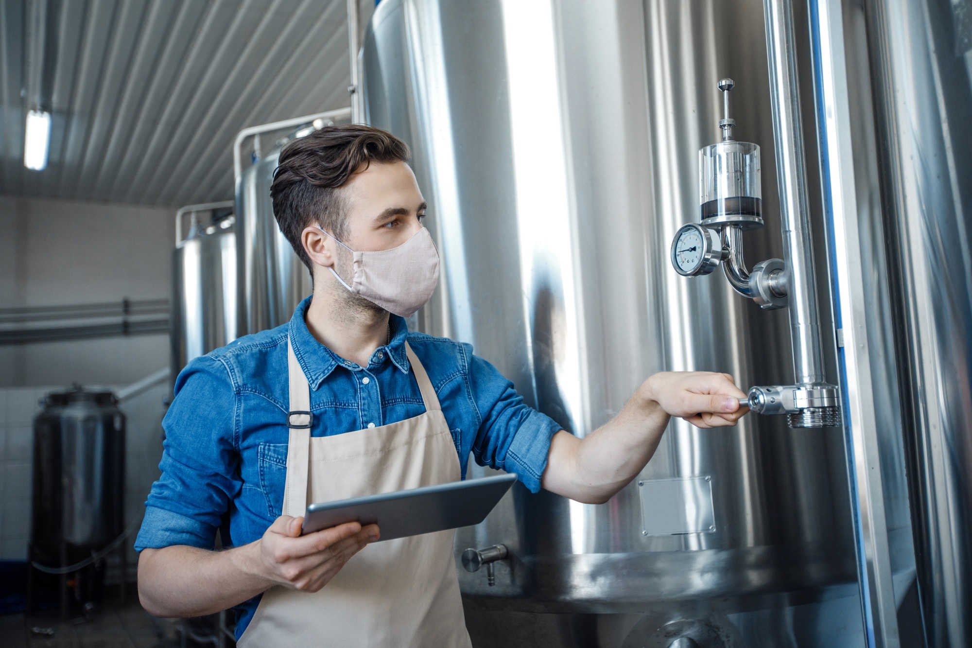 Small business, startup and modern craft brewery